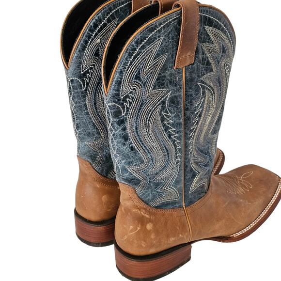 J‎ B Dillon  Women's Boots Brown Lower Blue Upper Size 10B - Picture 3 of 11